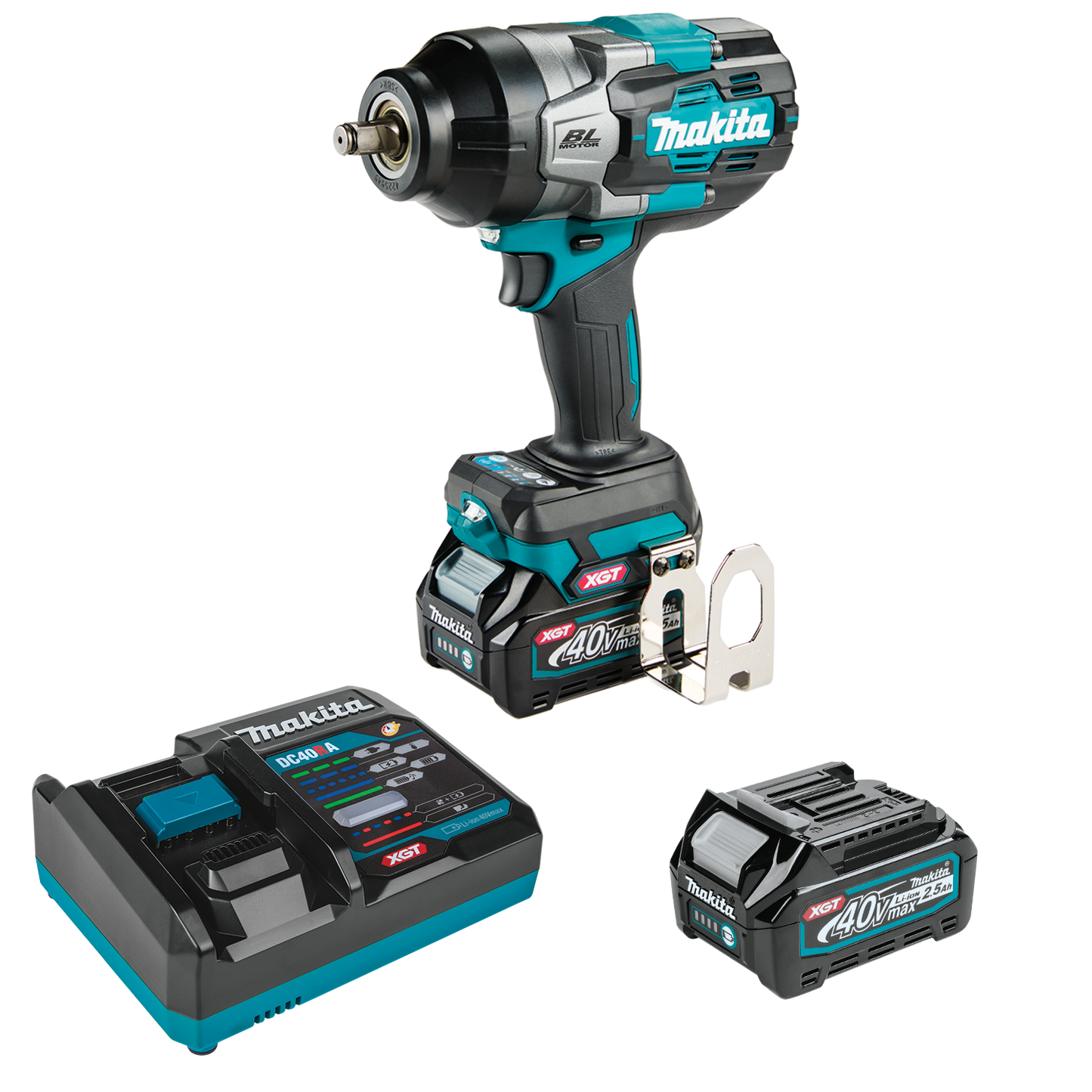 Makita 40V max XGT Brushless Cordless 4‑Speed High‑Torque 1/2" Sq. Drive Impact Wrench Kit w/ Friction Ring Anvil  - GWT02D