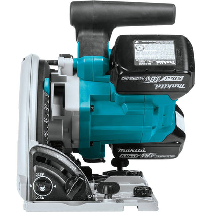 Makita - 36V (18V X2) LXT Brushless 6-1/2" Plunge Circular Saw Kit, dual port charger, 2 ea. case (5.0A) - XPS01PTJ