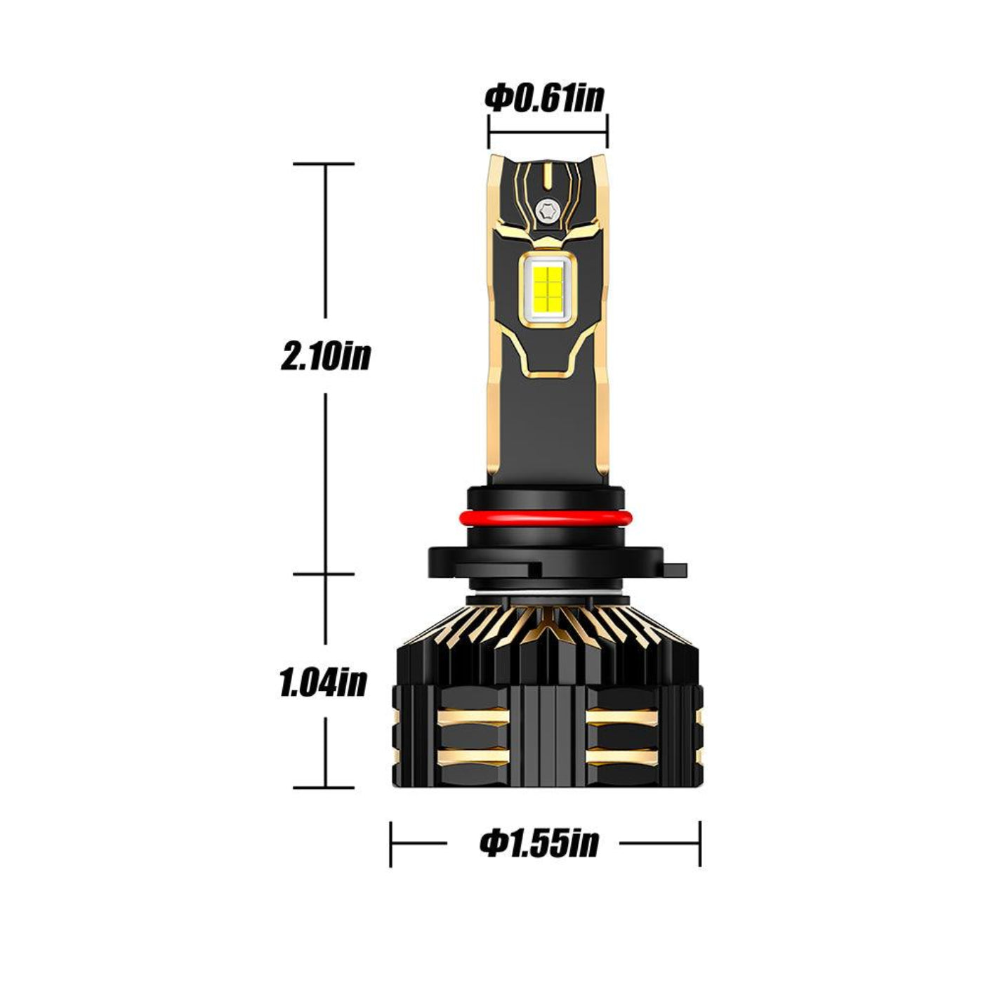 Auxbeam 9005+H11 LED Headlight Bulbs 240W 40000LM GX-ULTRA Series 6500K Cool White | 4 Bulbs - GP00010785