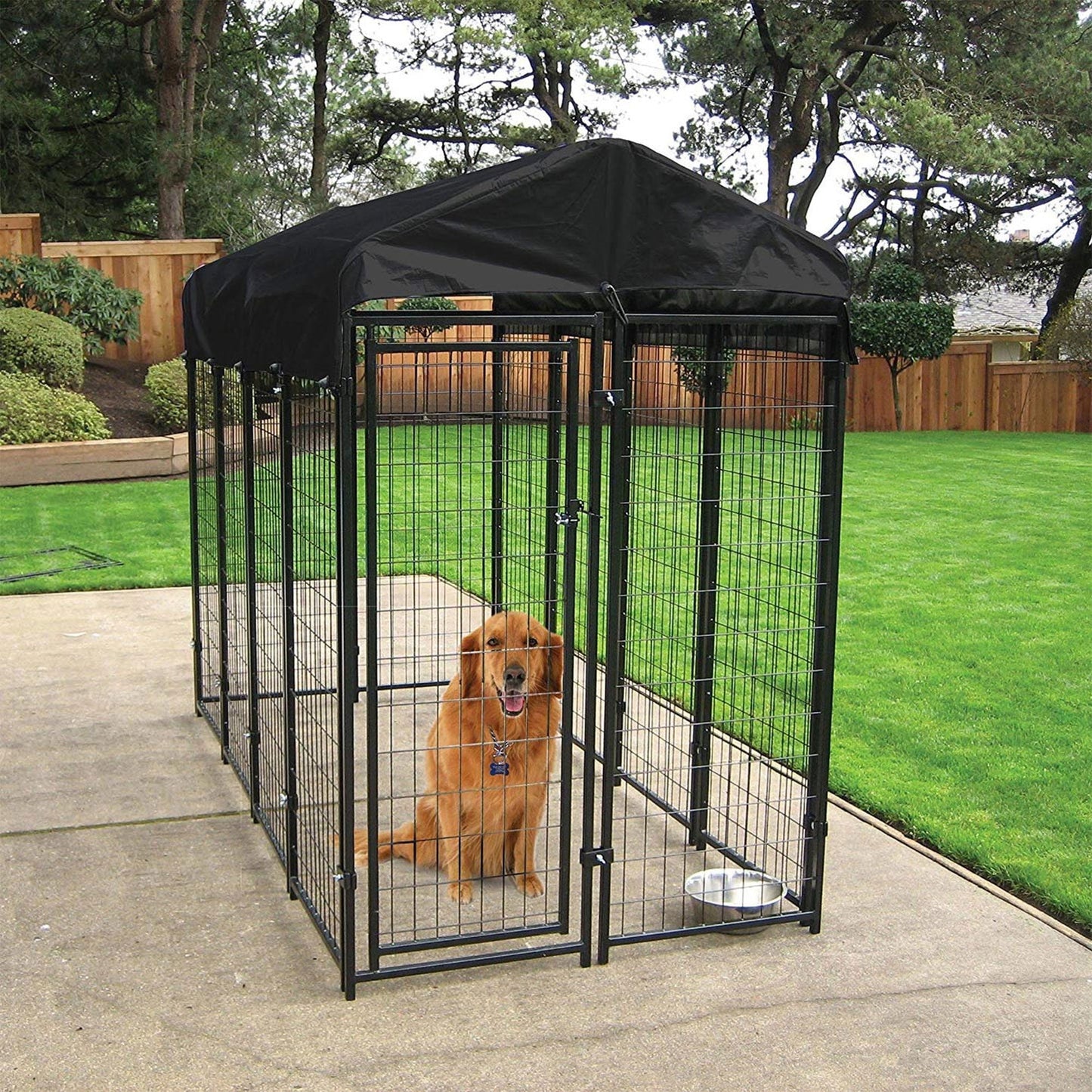 Lucky Dog Uptown Large Welded Kennel Dog Cage Fence Pen  - 108452