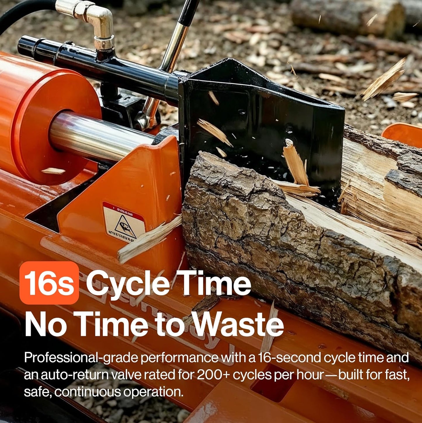 Super Handy GUT200 Log Splitter 37 Ton Full Beam Vertical/Horizontal 389cc Gas Towable New - GUT200