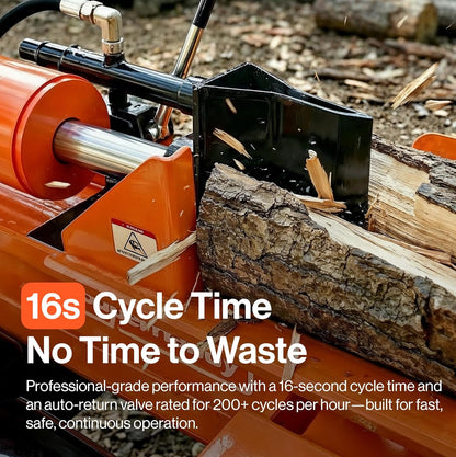 Super Handy GUT200 Log Splitter 37 Ton Full Beam Vertical/Horizontal 389cc Gas Towable New - GUT200