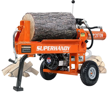 Super Handy GCAO023 Log Splitter 20-Ton Horizontal Portable Gas 7HP Engine New Canada Only - GCAO023