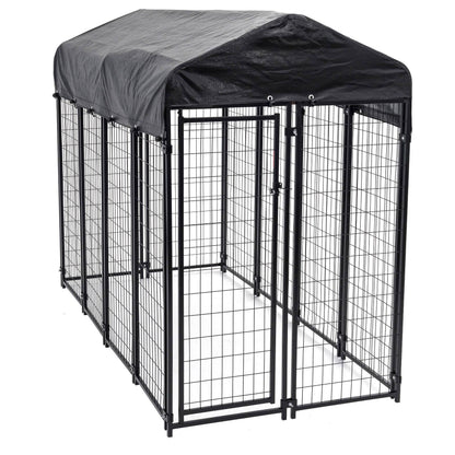 Lucky Dog Uptown Large Welded Wire Kennel Heavy Duty Pet Dog Cage Fence Pen - 95569