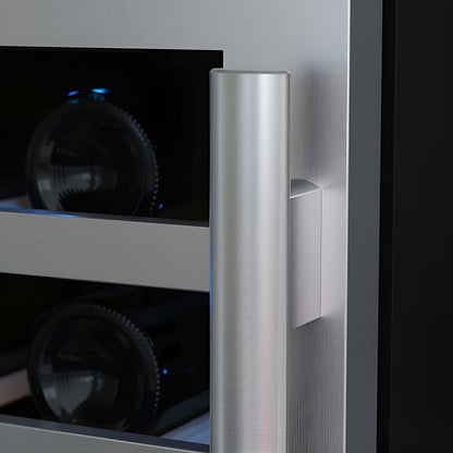Avallon 24 Inch Wide 53 Bottle Capacity Single Zone Wine Cooler with Left Swing Door - AWC242SZLH
