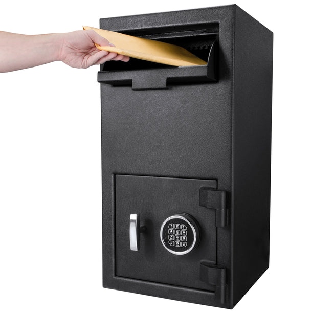 Barska DX Keypad Style One Compartment Depository Safes | Keypad-F Style, Heavy-Walled Steel Construction