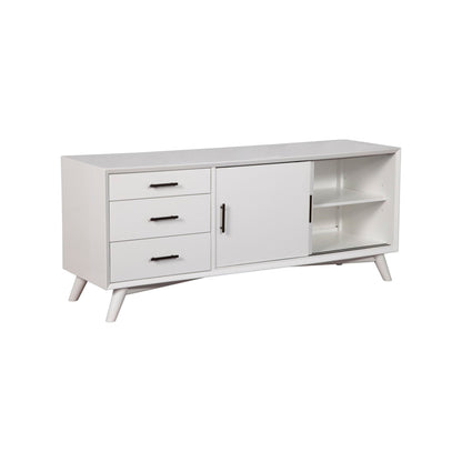 Alpine Flynn Large TV Console, White - 966-W-10