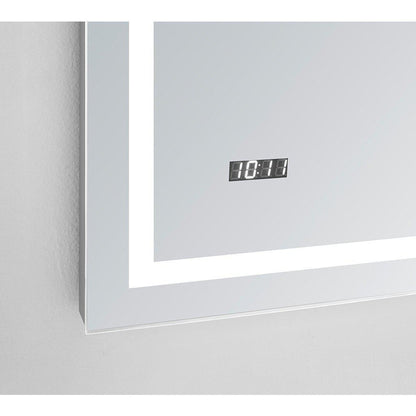 Aquadom Daytona 72" X 36" Rectangle Ultra-Slim Frame LED Lighted Bathroom Mirror With Defogger - D-7236