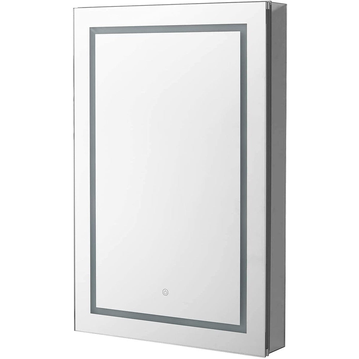 Aquadom Royale Plus 24" x 30" Extra Depth Rectangular Recessed or Surface Mount Single View Right Hinged LED Lighted Bathroom Medicine Cabinet With Defogger, Electrical Outlet, Magnifying Mirror - RPX-2430-6R