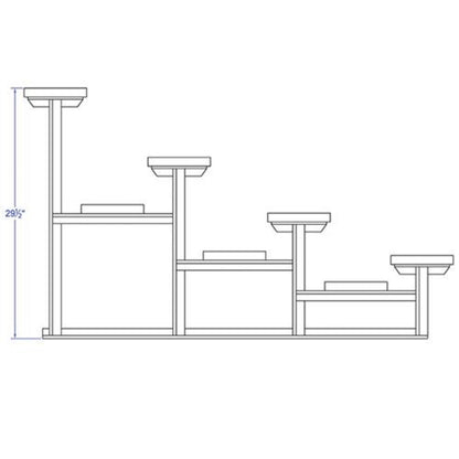 Bleacher 4 Row 27' All Aluminum Standard - BLCH-427AL