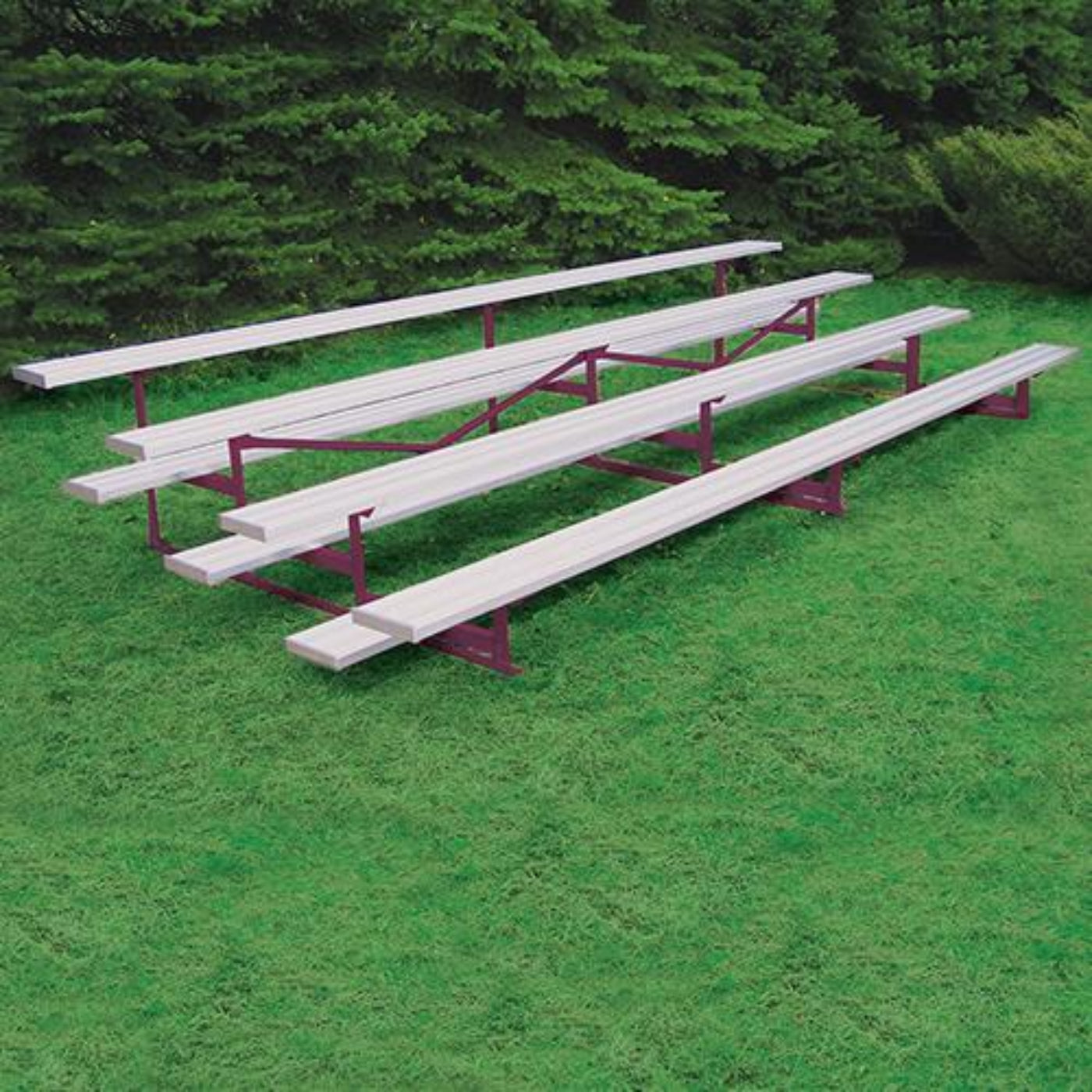 Bleacher 4 Row 27' Outdoor Standard Aluminum - BLCH-427