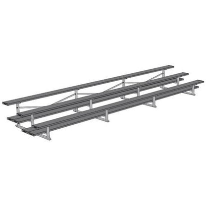 Bleacher 3 Row 21' All Aluminum Preferred - BLDP-321AL