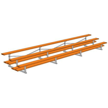 Bleacher 3 Row 21' All Aluminum Preferred - BLDP-321AL