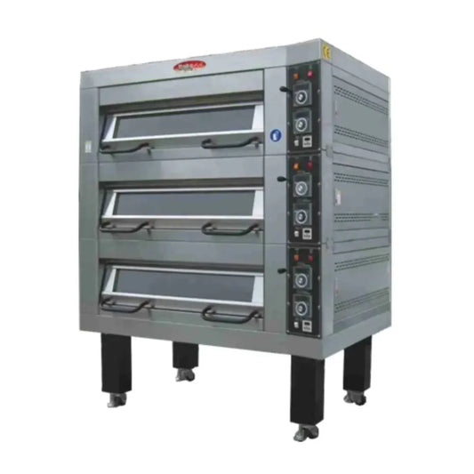 BakeMax  55" Four Deck Electric Oven, Accommodates (8) 18" X 26" Pans, 220/60/3 - BMDDD04