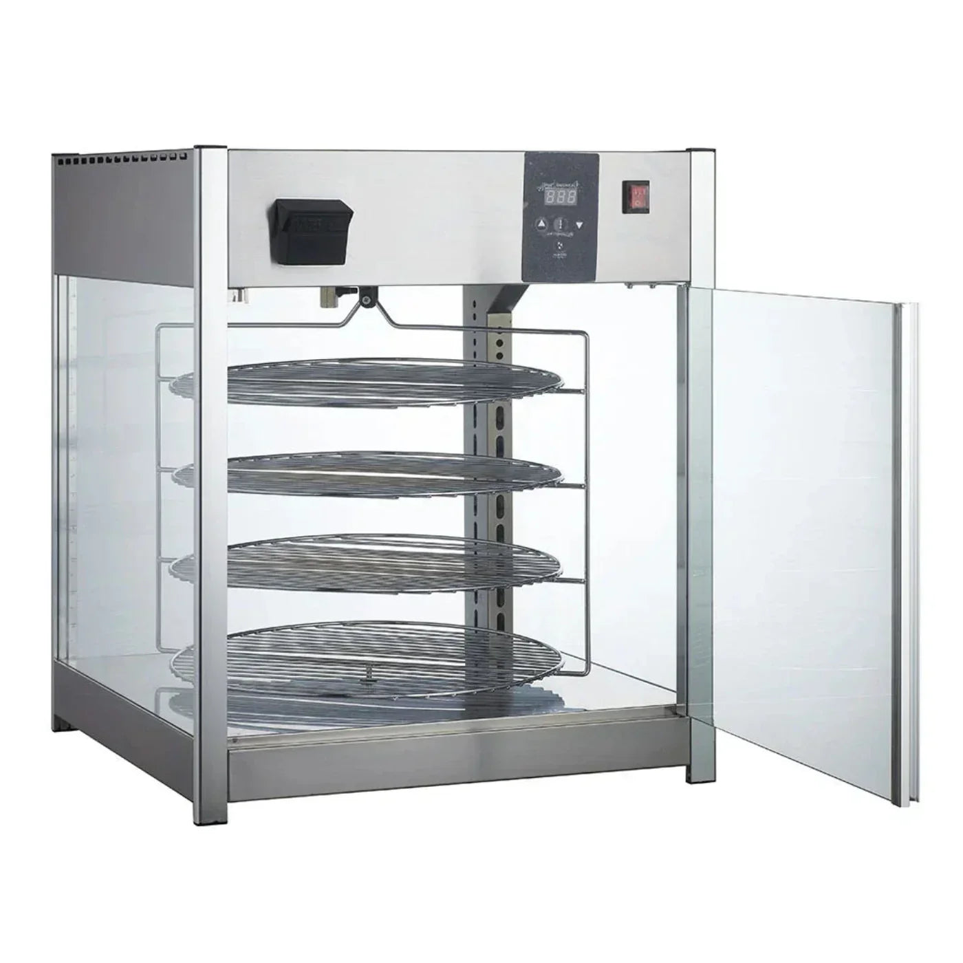 BakeMax 25-1/2" Titan Series Pizza Warmer Display Case, Countertop, 1700 watts - BMPW418