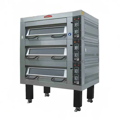 BakeMax  47" Four Deck Electric Oven, Accommodates (4) 18" X 26" Pans, 220/60/3 - BMSD004