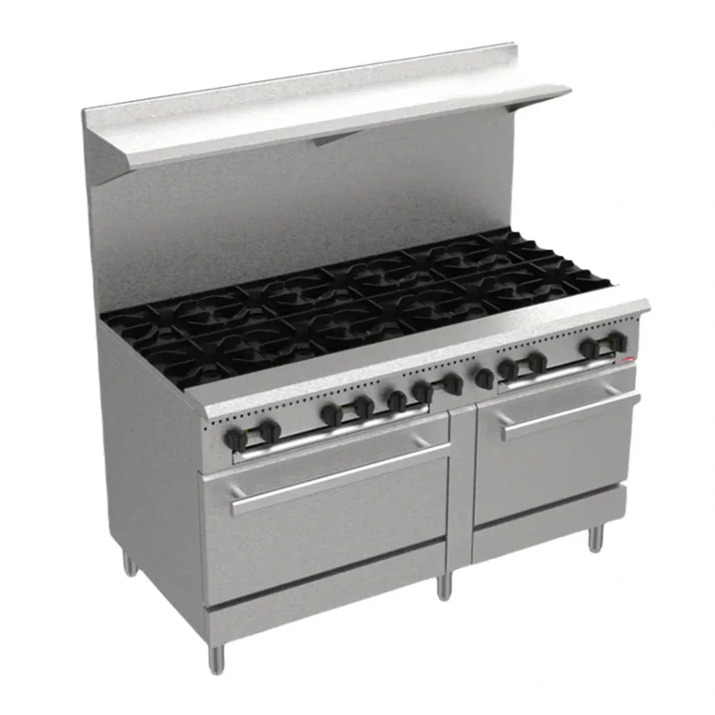 BakeMax 60" Restaurant Series Commercial Gas Range w/ 10 burners, 325,000 BTU - BAS60O