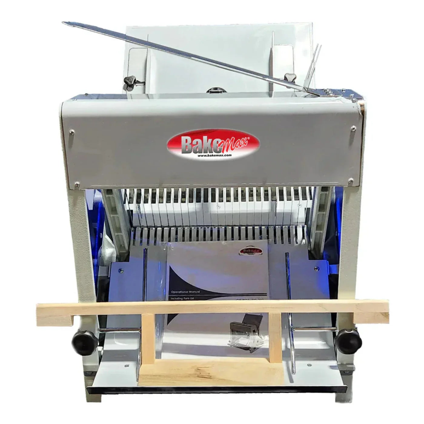BakeMax30" Gravity Feed Bread Slicer, Countertop, 15" Max Loaf Length, 110/60/1 - BMGF001-3