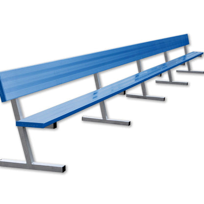 Player Bench with Seat Back - 27' - Portable - Powder Coated - PB‐90