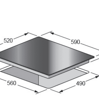 Kleenmaid CCTB6020 60cm Knob Control Ceramic Cooktop - CCTB6020