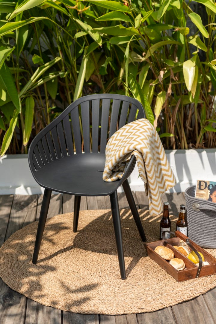 Midtown Concept Cannes White Monocrome Indoor Dining Chair - 4PC - SC CANNES WH_ALUWH