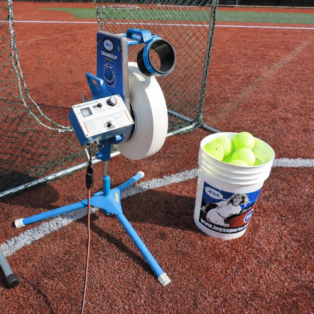 Jugs Sports Changeup Super Softball Pitching Machine with Cart