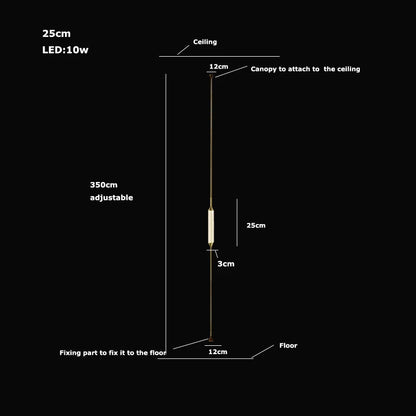 Cirque Floor-to-Ceiling Column Lamp - Procure Décor