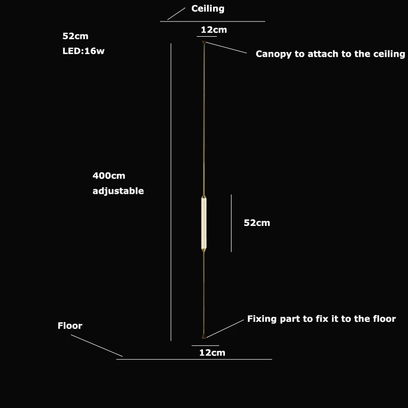 Cirque Floor-to-Ceiling Column Lamp - Procure Décor