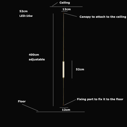 Cirque Floor-to-Ceiling Column Lamp - Procure Décor