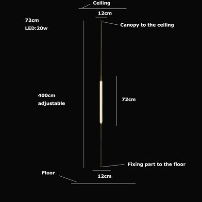 Cirque Floor-to-Ceiling Column Lamp - Procure Décor