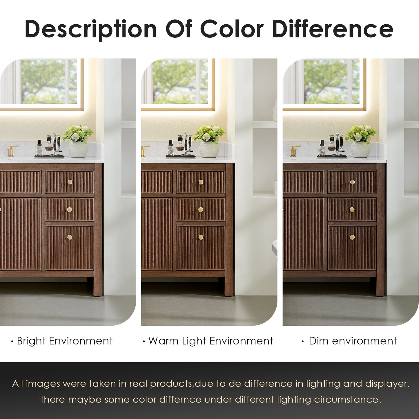 Altair Designs Cerrito 24" single vanity with top - 567024-BK-WH-NM