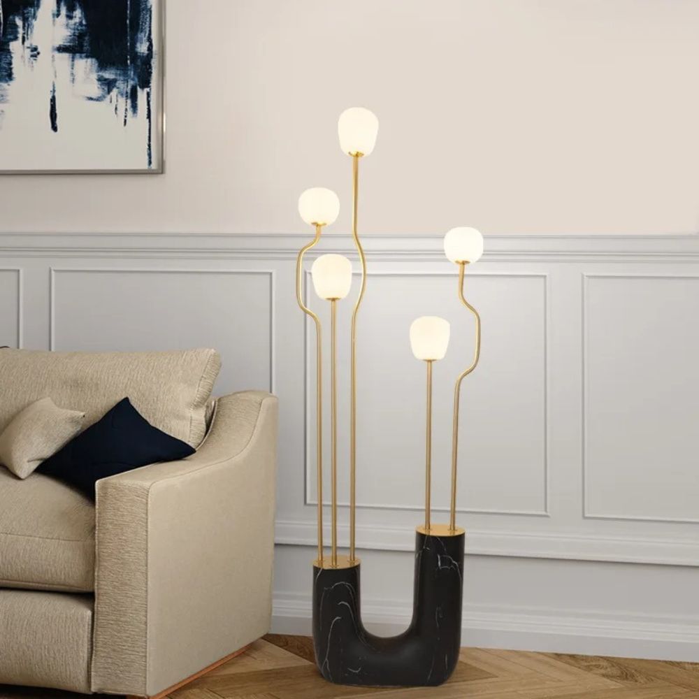 Comet Decorative Marble Floor Lamp - Procure Décor