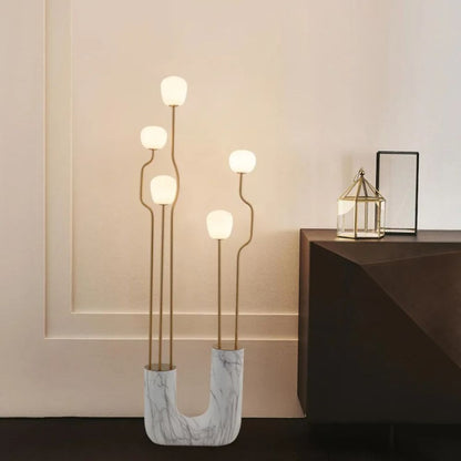 Comet Decorative Marble Floor Lamp - Procure Décor