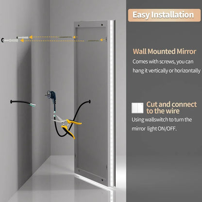 Crystal Radiance LED Mirror - Procure Décor