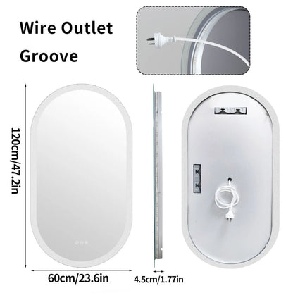 CrystalGlow Backlit Mirror - Procure Décor