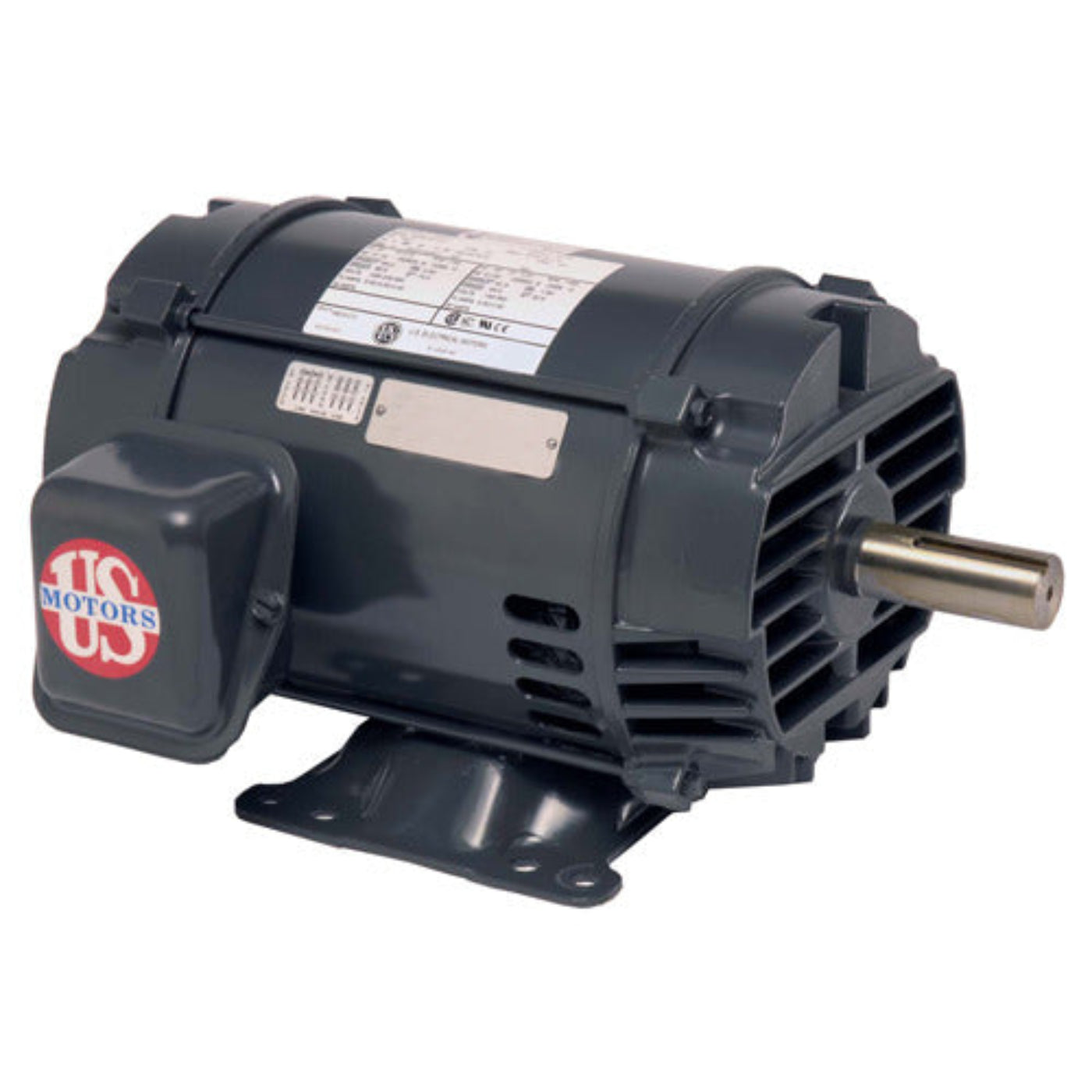 U.S. Motors D75P2E General Purpose Three Phase ODP Horizontal - Footed Motor - D75P2E