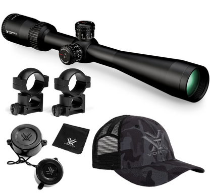 Vortex Optics Diamondback 4-12x40 SFP Riflescope  (MOA) Reticle, 1 inch Tube with Wearable4U Bundle - VMR-1