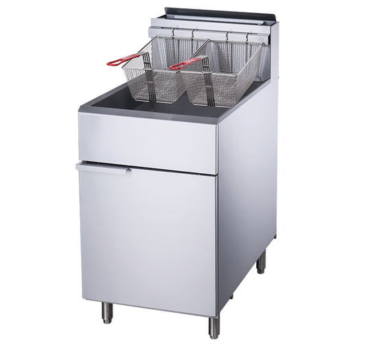 Chef AAA - TCF5-LPG Commercial 70lbs Liquid Propane Gas Fryer with 5 Tube Burners - TCF5-LPG