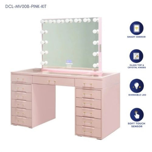 DoCareLife Sofia II Pink Vanity Set - DCL-MV008-PINK-KIT