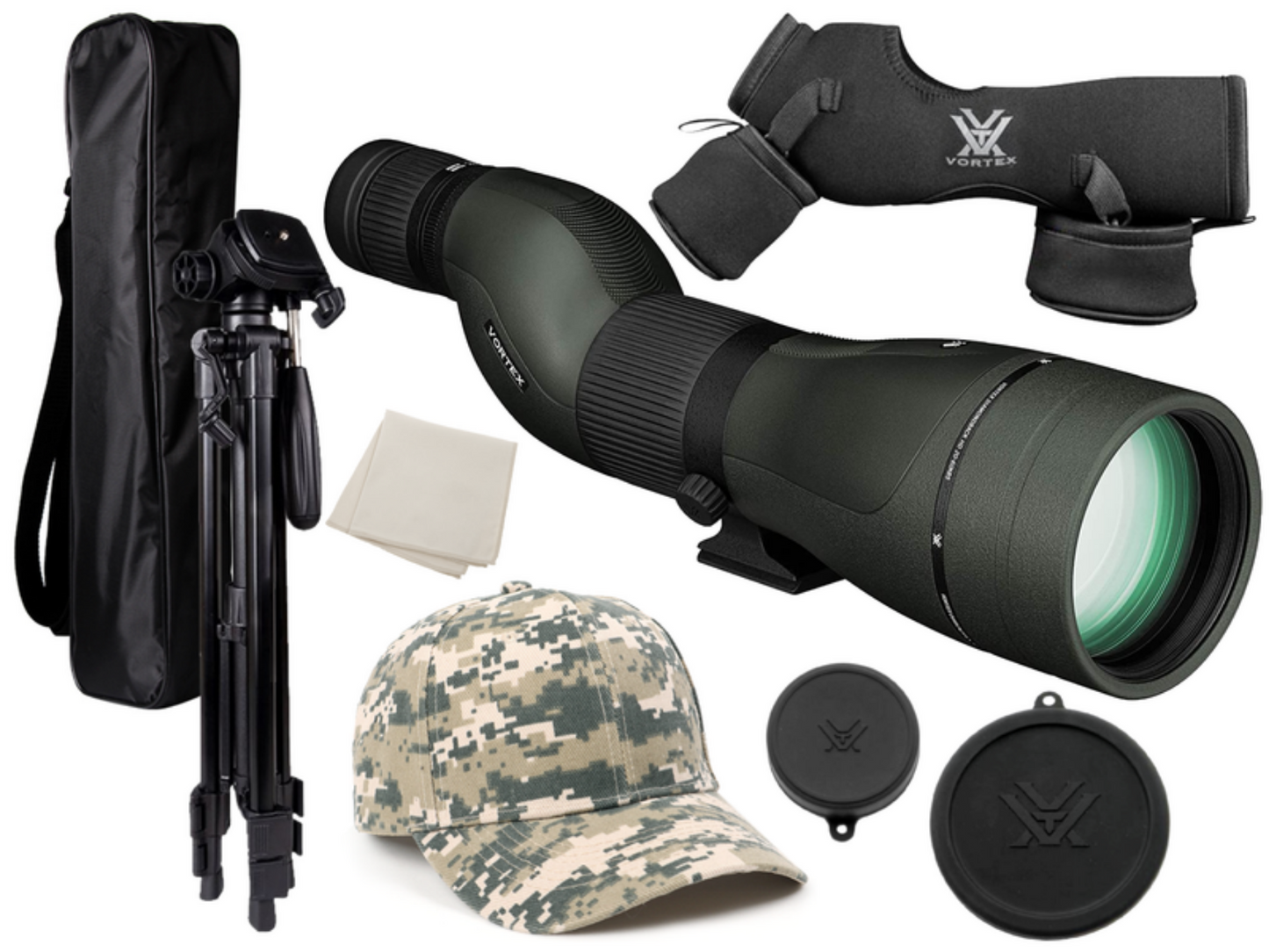 Vortex Optics Diamondback HD Spotting Scope, 20-60x85 with Gift  - Tripod+Hat