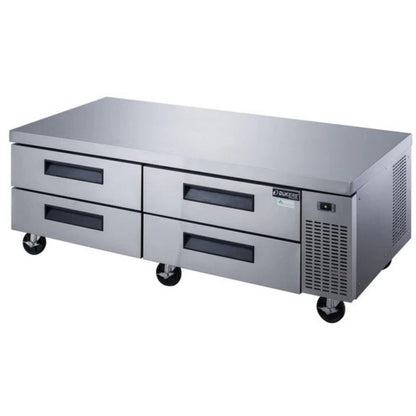 Dukers DCB72-D4 72" Refrigerated Chef Base with 4 Drawers - DCB72-D4