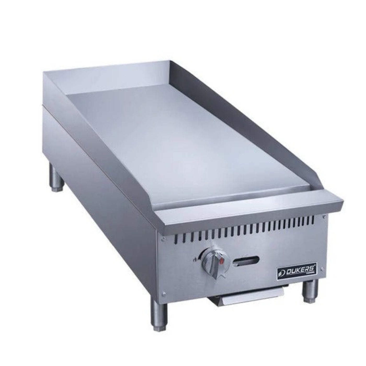 Dukers DCGM12 12" Commercial Countertop Gas Griddle 1 Burner  30,000 BTU - DCGM12