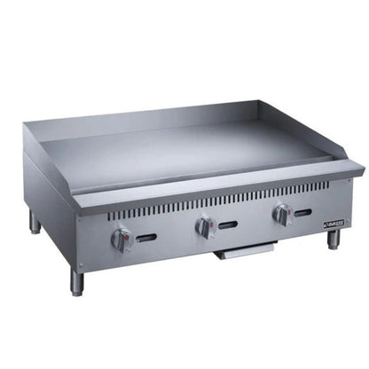 Dukers DCGM48 48" Gas Countertop Four Burner Griddle 120,000 BTU - DCGM48
