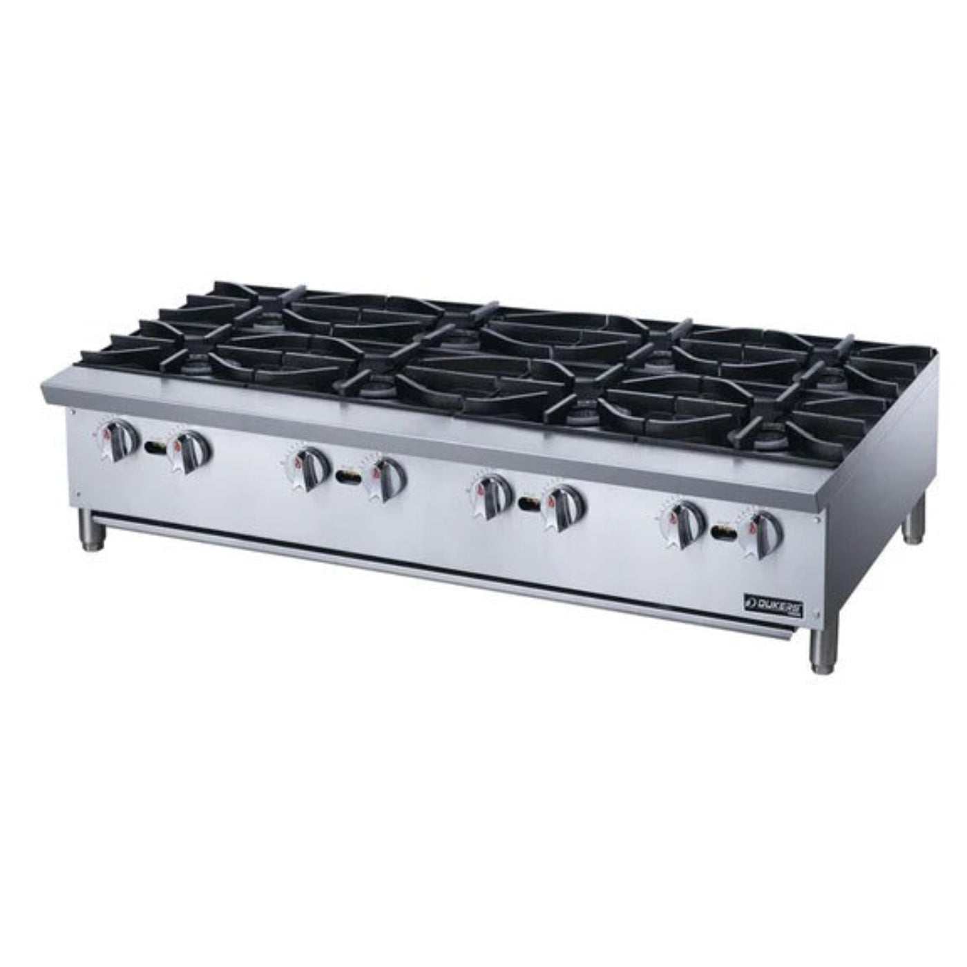 Dukers DCHPA48 48" Gas Countertop Hot Plate with 8 Burner 224,000 BTU - DCHPA48