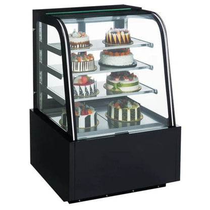 Dukers DDM48R-CB 48" Refrigerated Curved Glass Bakery Display Case - DDM48R-CB