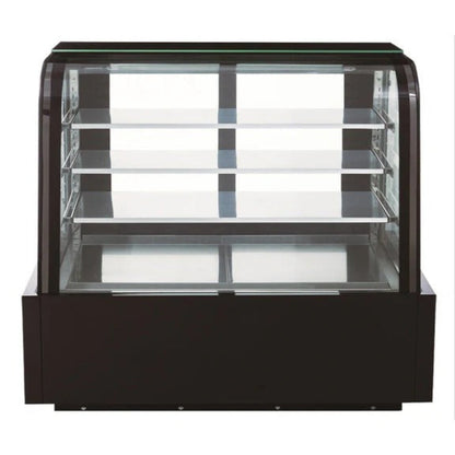 Dukers DDM60R-CB 60" Refrigerated Curved Glass Bakery Display Case - DDM60R-CB