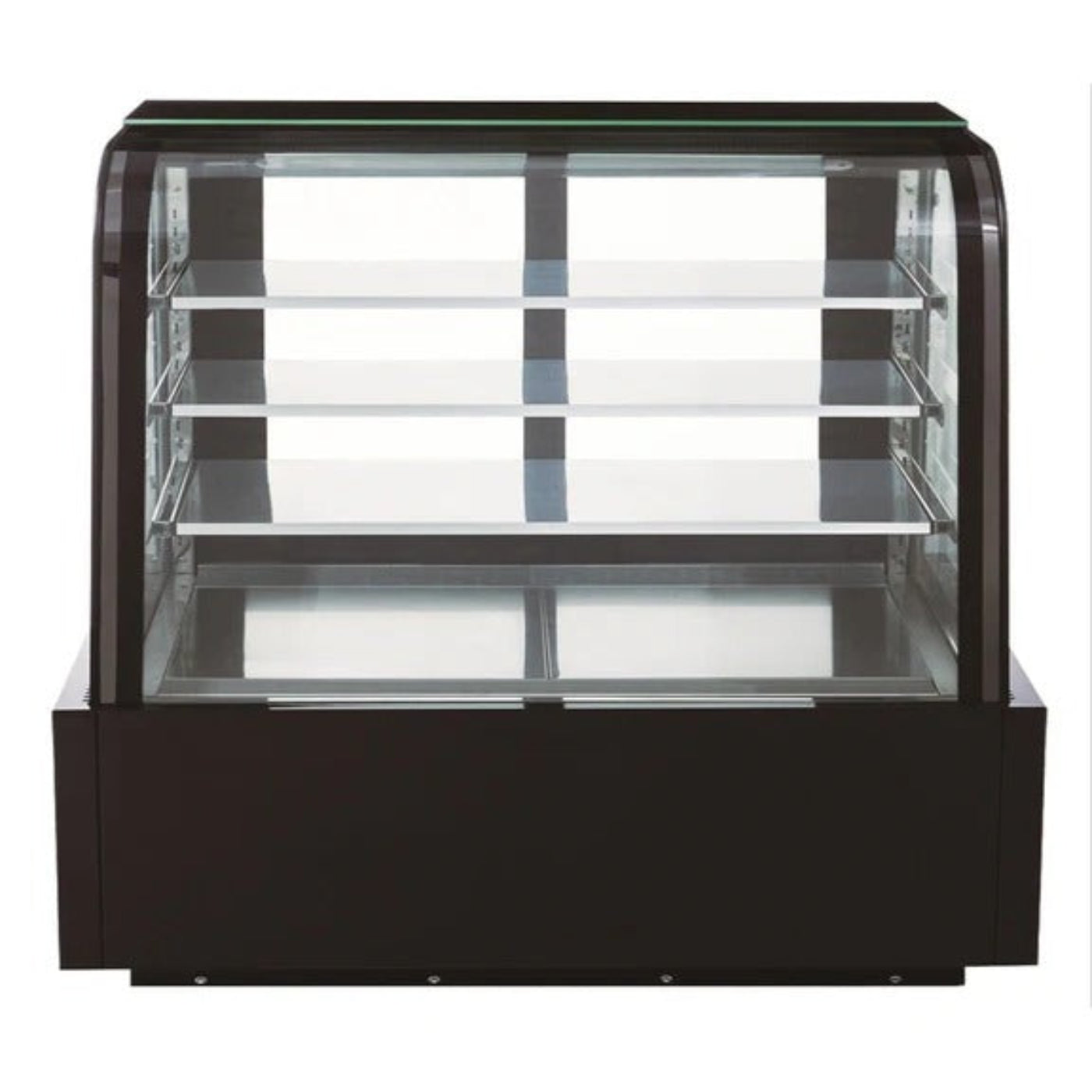 Dukers DDM60R-CB 60" Refrigerated Curved Glass Bakery Display Case - DDM60R-CB