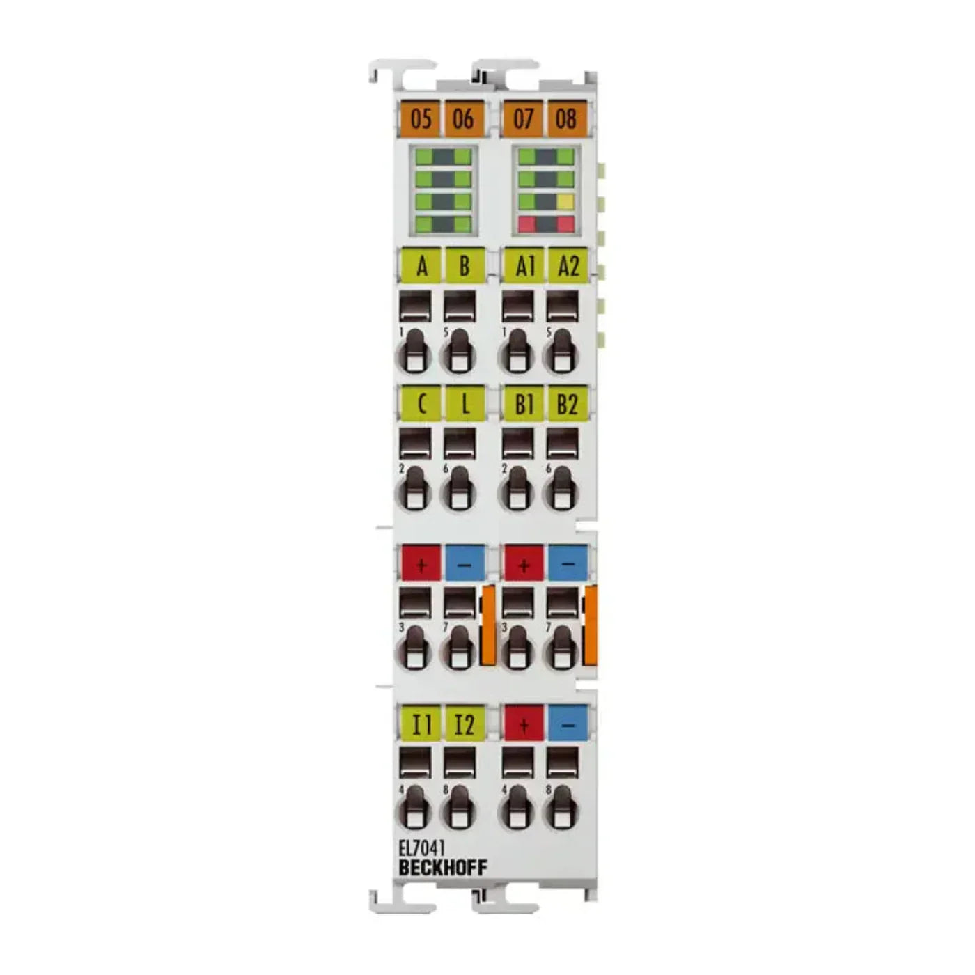 BECKHOFF EtherCAT Terminal, 1-channel Motion Interface, Stepper Motor, 48 V DC, 5 A, With Incremental Encoder - EL7041