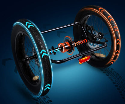 Addmotor 750W 48V Grandtan X Trike Full Suspension Electric Bike