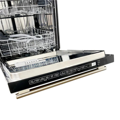 Forno 3-Piece Appliance Package - 36-Inch Gas Range, Pro-Style Refrigerator, and Dishwasher in Stainless Steel - AP3-60S-6244-36